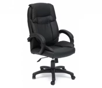 Компьютерное кресло Тетчер (Oreon черное перфорированное 36-6 / 36-6 / 06 кожзам)